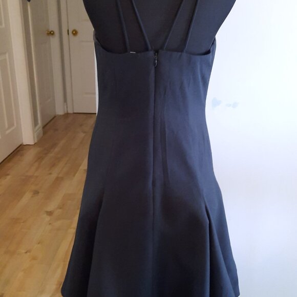 Vintage Two-Piece Black Dress and Beaded Bolero Set Shoulder Pads 80s Prom Fancy - Picture 3 of 7